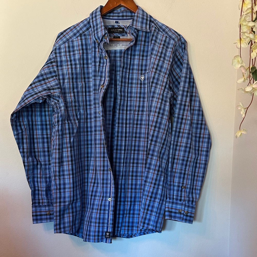 Ariat Blue Plaid Shirt